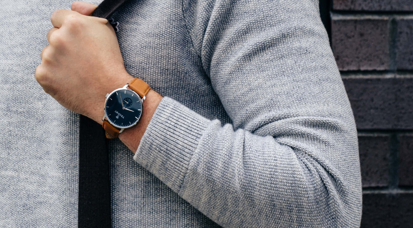 Trophy Watch Company | 40mm SANDCREST (TEST): The Sandcrest is inspired by the sand and sky. It boasts a unique, goregeous color combination that adds flair and distinction to whoever wears it. Driven by a reliable Miyota quartz movement and individually