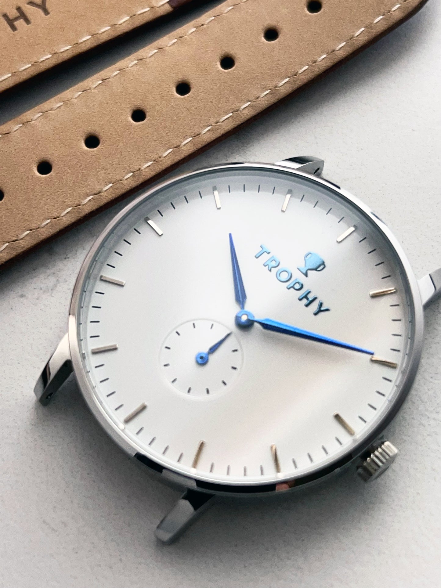 Brown leather quick release strap
