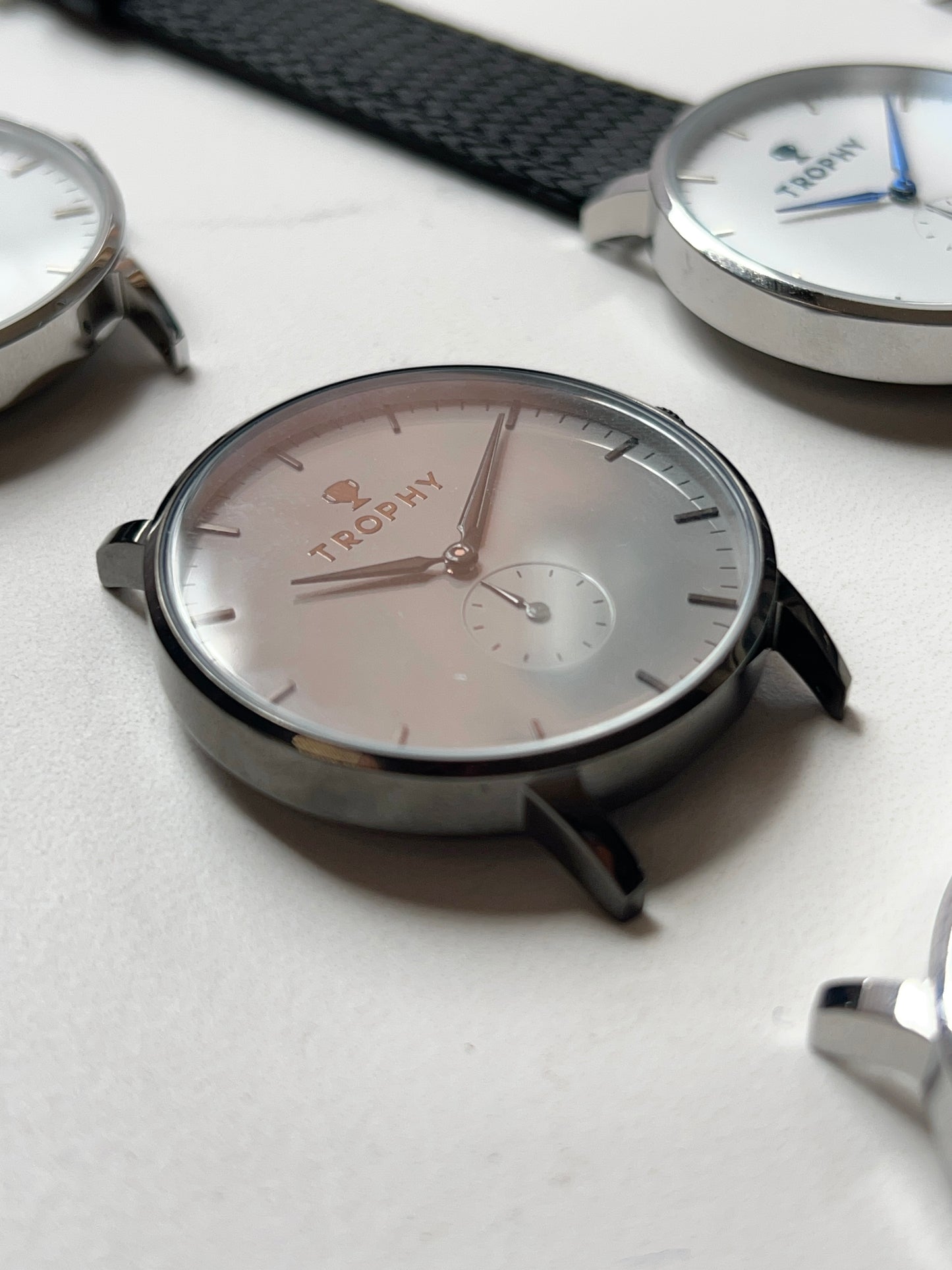 ECLIPSE 40mm - Black Face, Perlon Strap Womens Watch