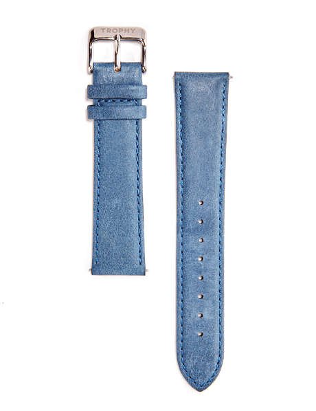Blue leather strap - Trophy Watch Company
