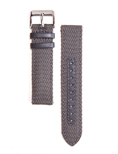 Grey perlon strap - Trophy Watch Company