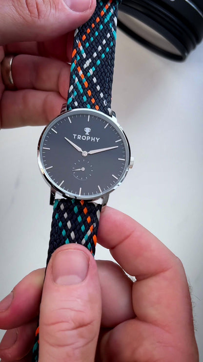 EMBERLINE PERLON - Navy Blue Face, Multicolor Strap