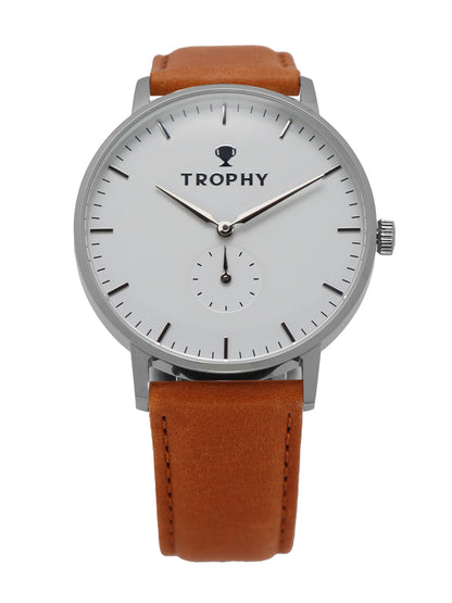 The Skycrest – Women’s Light Blue Leather Watch